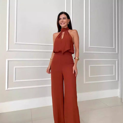 Women's Jumpsuit Festive Luxury Polyester for Summer