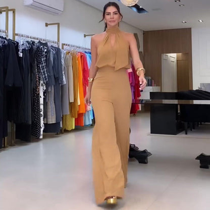 Women's Jumpsuit Festive Luxury Polyester for Summer