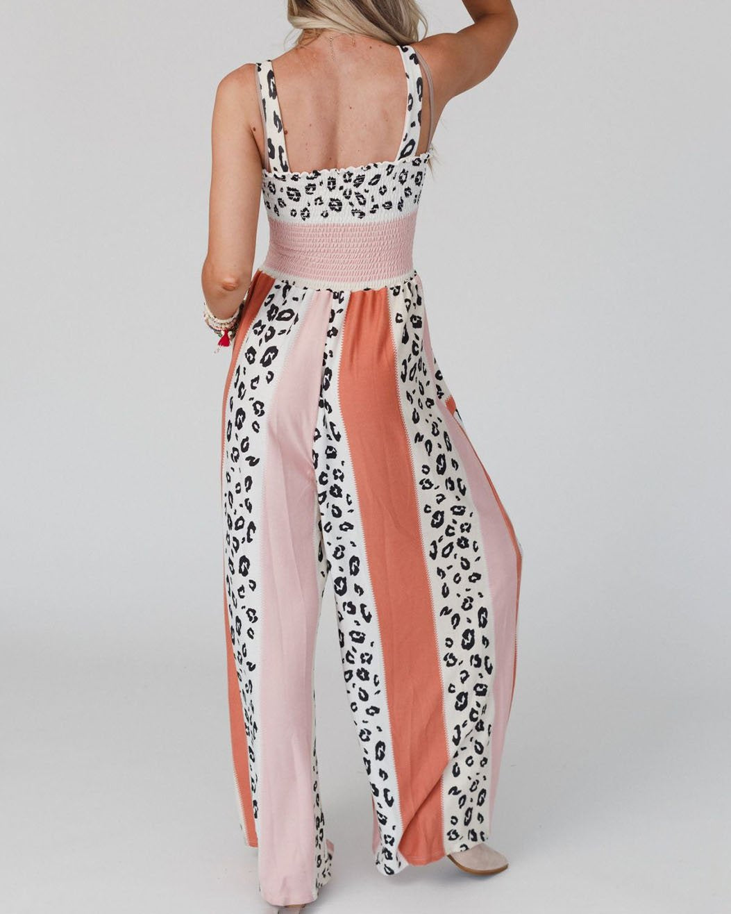 Women's Jumpsuit Festive With Wide Pipes Of Polyester