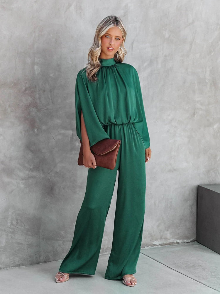 Women's Jumpsuit Stylish With Long Sleeves Polyester