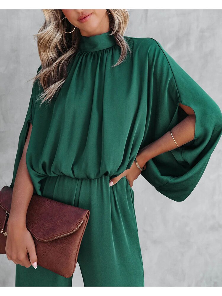 Women's Jumpsuit Stylish With Long Sleeves Polyester