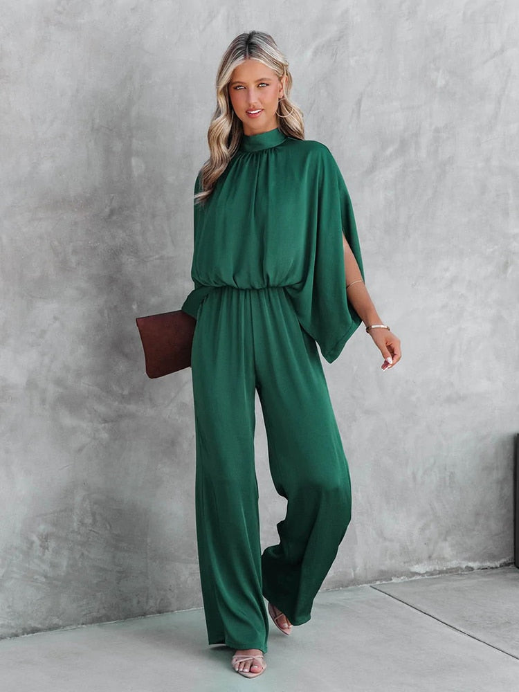 Women's Jumpsuit Stylish With Long Sleeves Polyester