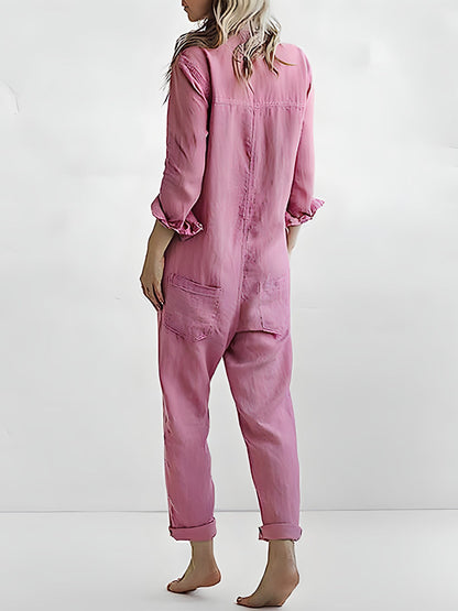 Women's Jumpsuit Waisted Polyester Elegant Style