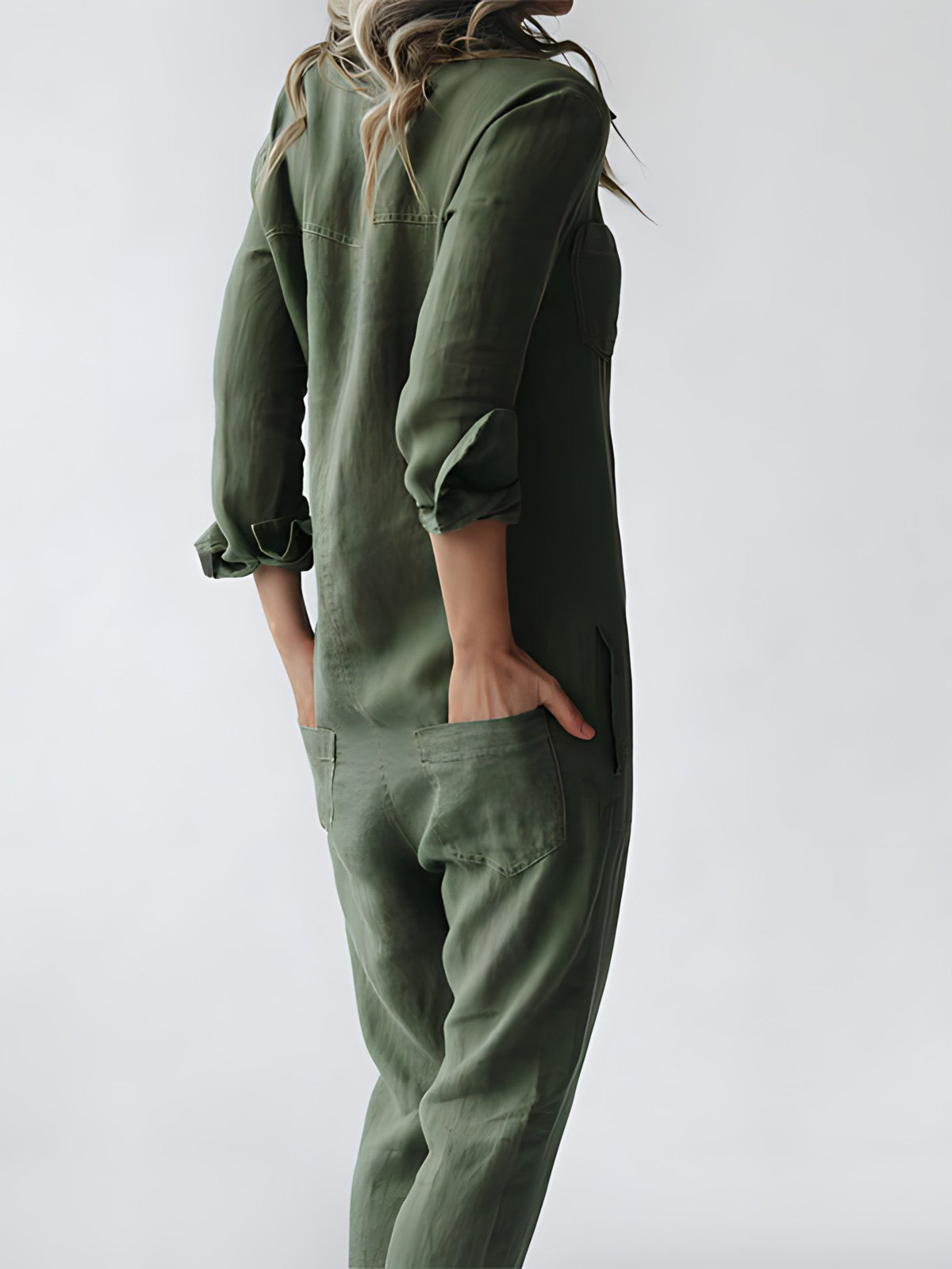 Women's Jumpsuit Waisted Polyester Elegant Style