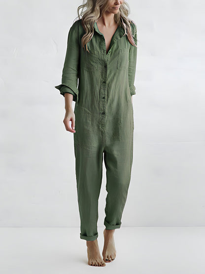 Women's Jumpsuit Waisted Polyester Elegant Style