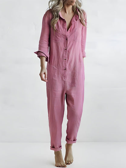 Women's Jumpsuit Waisted Polyester Elegant Style