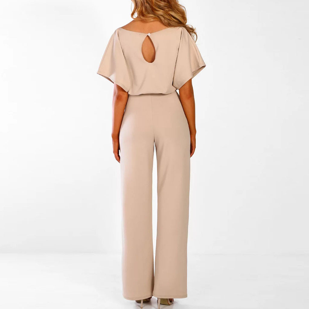 Women's Jumpsuit With Extended Sleeves And Comfortable Fit