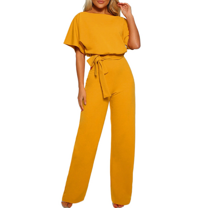 Women's Jumpsuit With Extended Sleeves And Comfortable Fit
