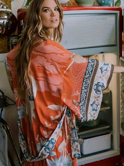 Women's Kimono Floral Print Lightweight