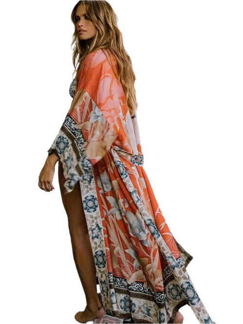 Women's Kimono Floral Print Lightweight