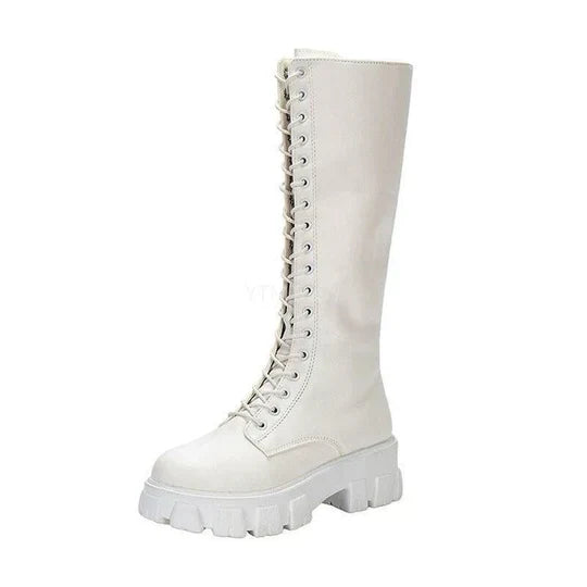 Women's Knee-high Boots Stylish Faux Leather for Casual and Formal Occasions