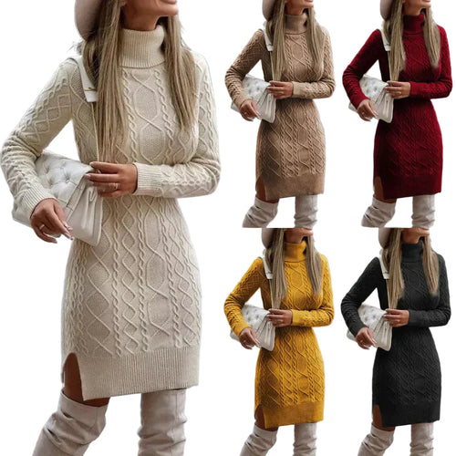 Women's Knitted Dress Winter Style