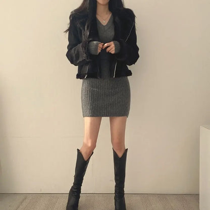 Women's Knitted Slim Bodycon