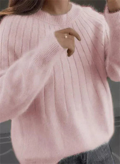 Women's Knitted Soft Sweater Modern Style for Autumn and Winter