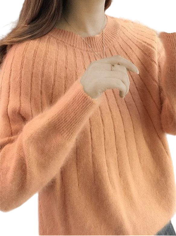 Women's Knitted Soft Sweater Modern Style for Autumn and Winter