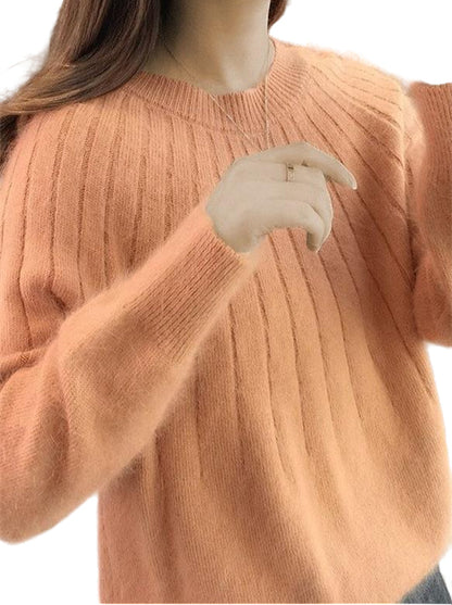 Women's Knitted Soft Sweater Modern Style for Autumn and Winter