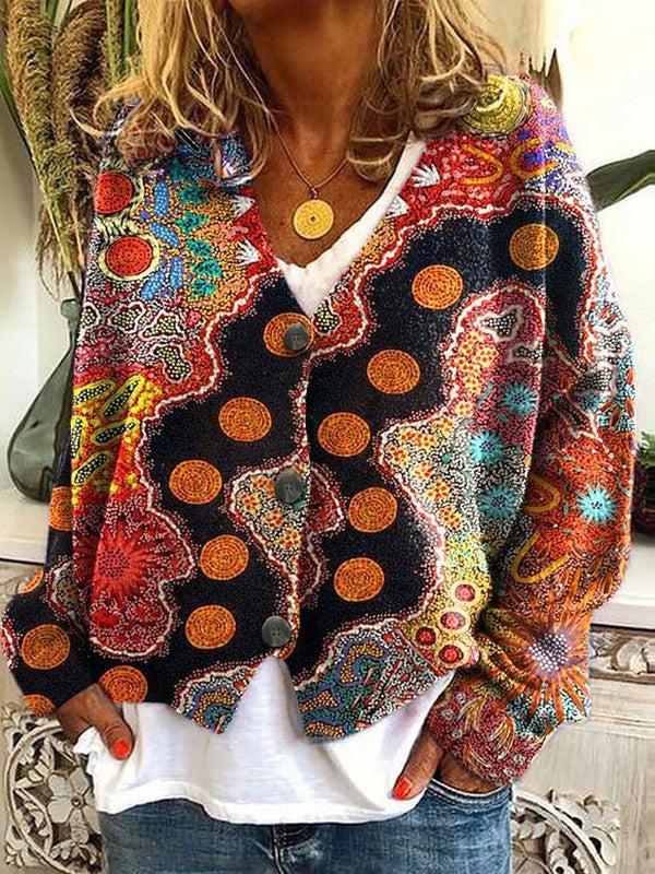 Women's Knitted Sweater Colourful Casual