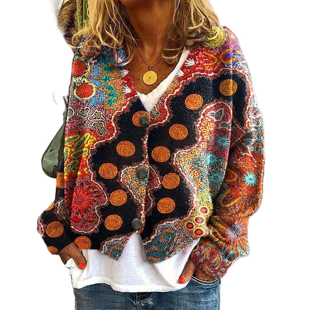 Women's Knitted Sweater Colourful Casual