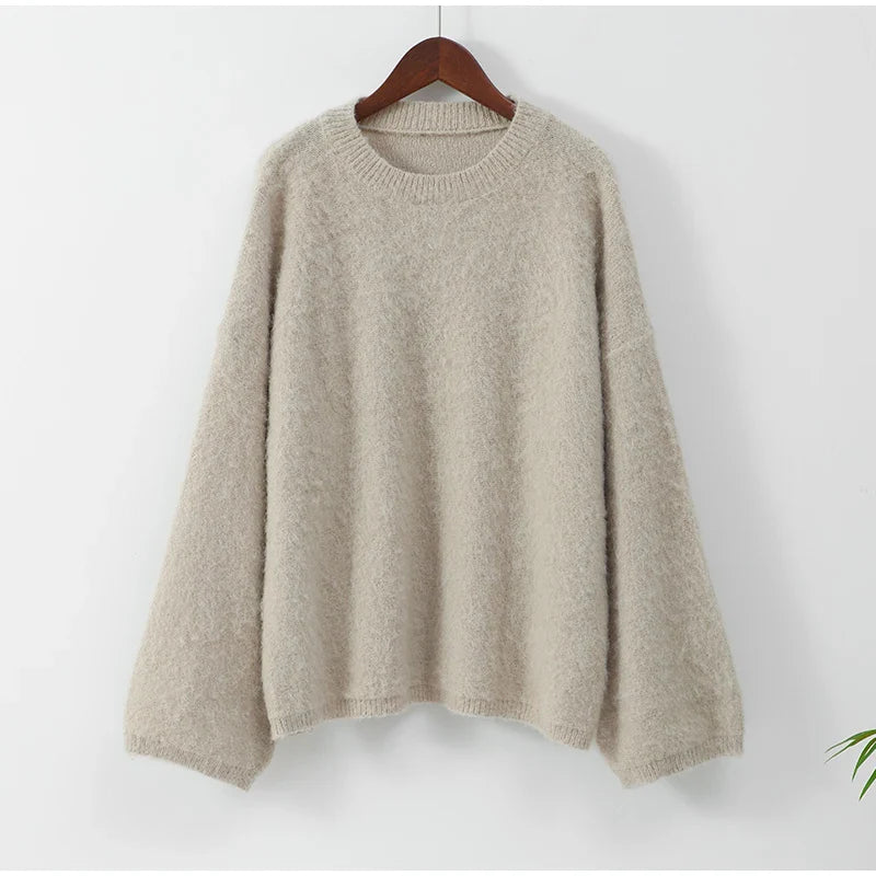 Women's Knitted Sweater Modern Soft Cotton Blend