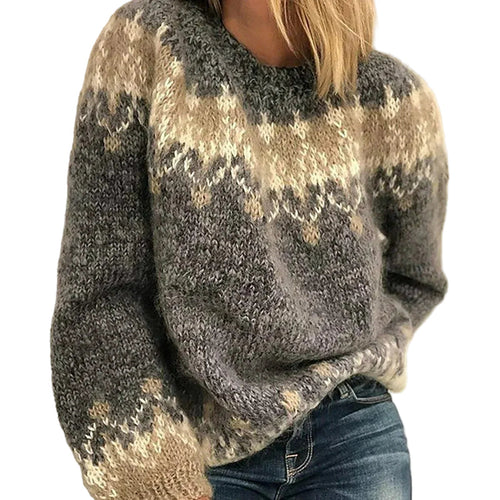 Women's Knitted Sweater With Timeless Style