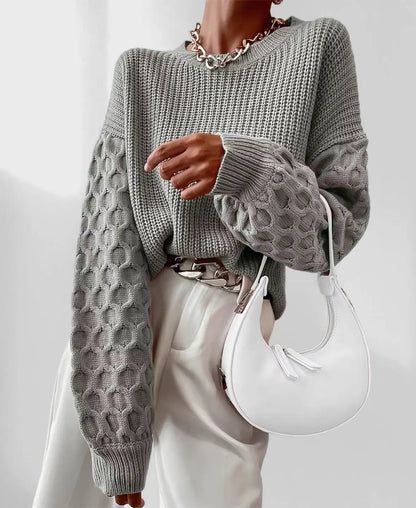 Women's Knitted Sweater for Autumn
