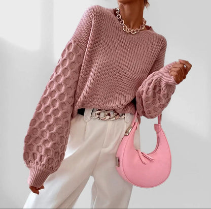 Women's Knitted Sweater for Autumn