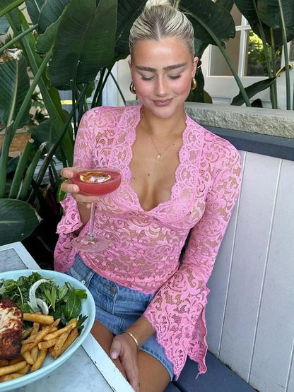 Women's Lace Top Elegant Chic