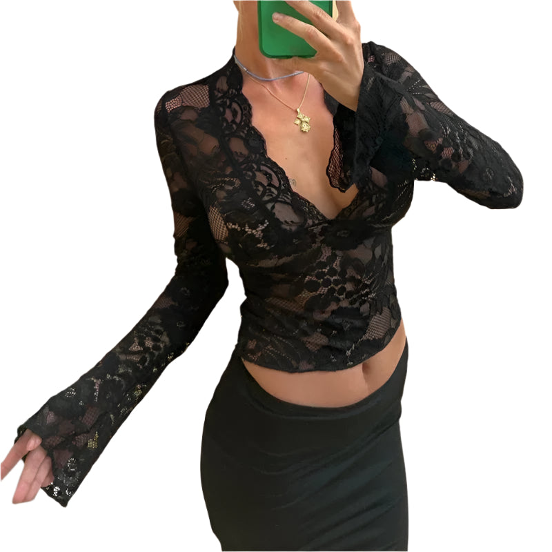 Women's Lace Top Elegant Chic