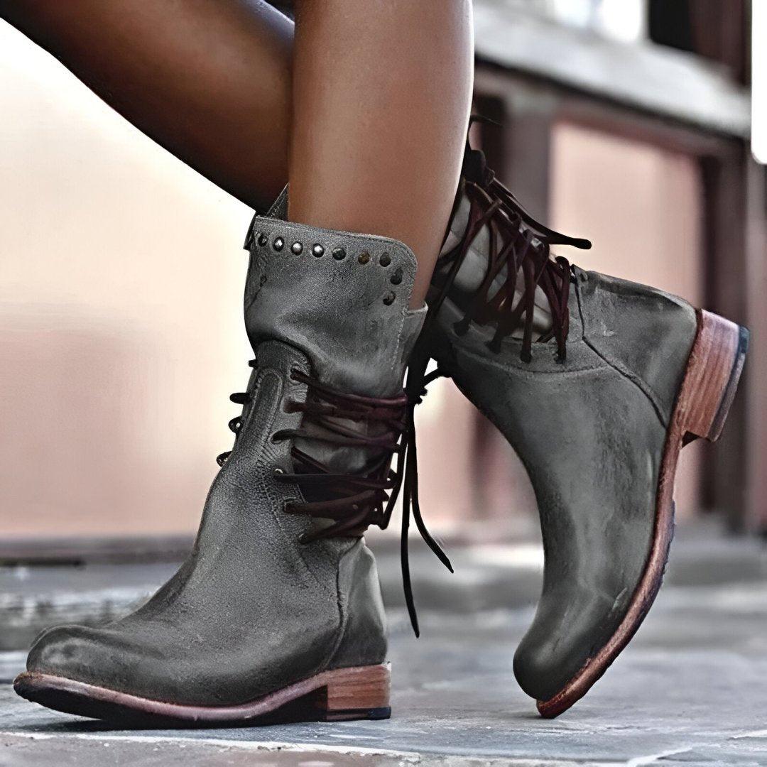 Women's Laced Ankle Boots Classic