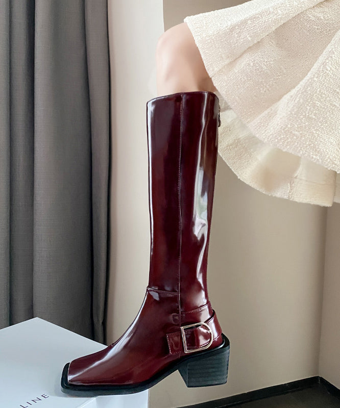 Women's Leather Upper Boots with Zipper