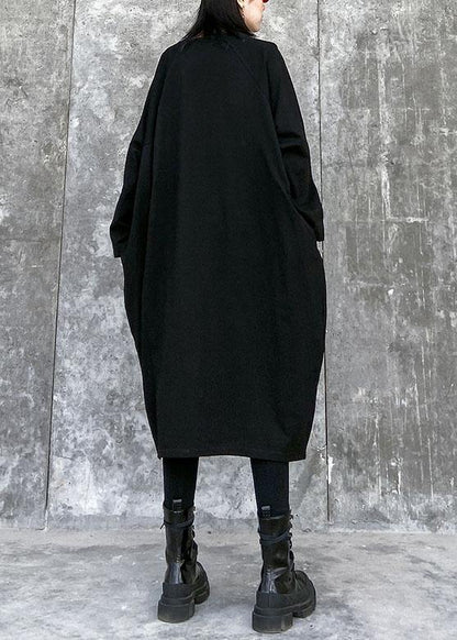 Women's Light Dress with O-neck and Pockets