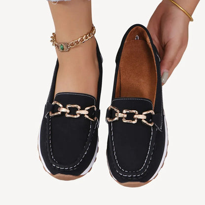Women's Loafers with Chain Detail