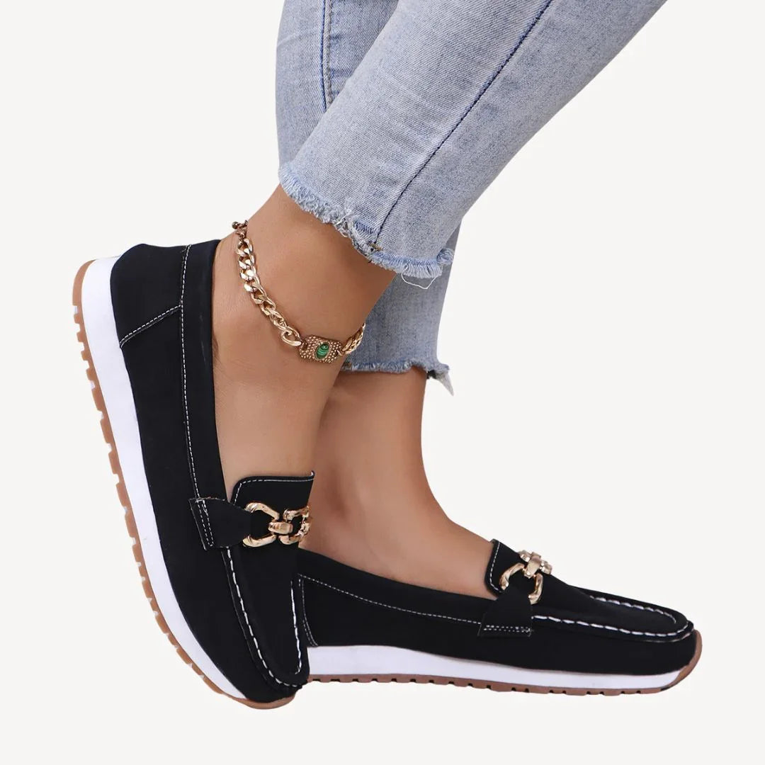 Women's Loafers with Chain Detail