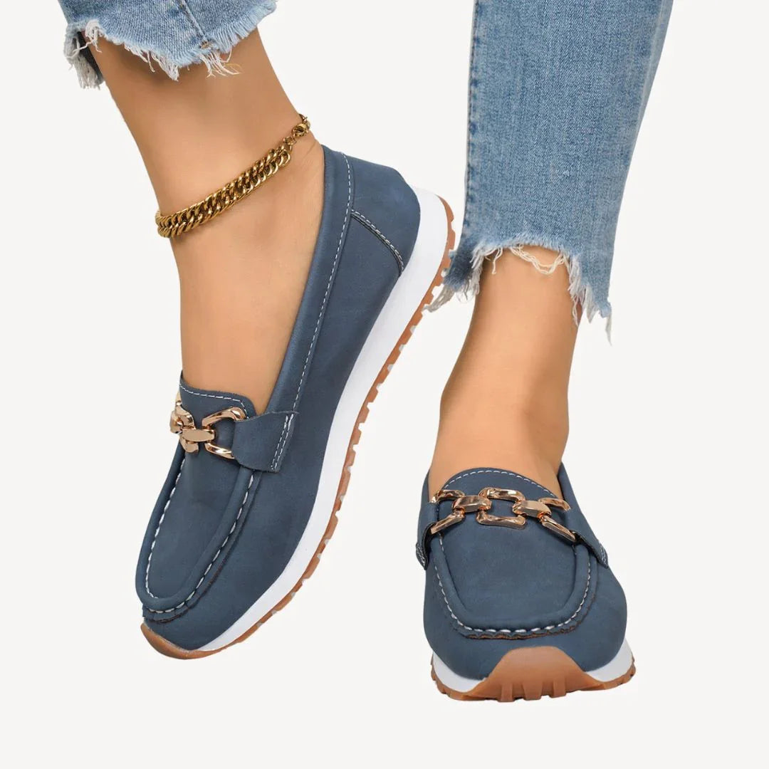 Women's Loafers with Chain Detail