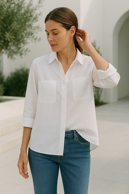 Women's Long Blouse Oversize Soft Fabric Modern Design