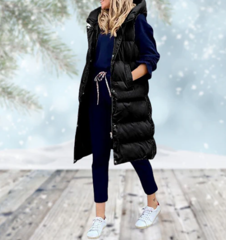 Women's Long Bodywarmer Vest Stylish