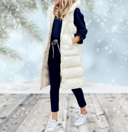 Women's Long Bodywarmer Vest Stylish