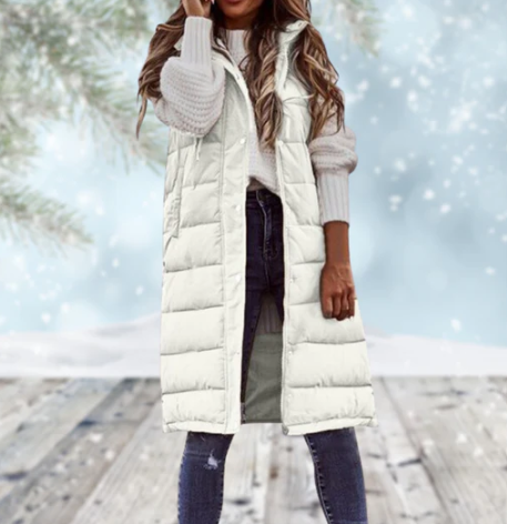 Women's Long Bodywarmer Vest Stylish