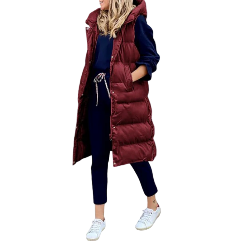 Women's Long Bodywarmer Vest Stylish