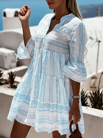 Women's Long Dress Boho Style Airy Fabric for Party and Summer Wear