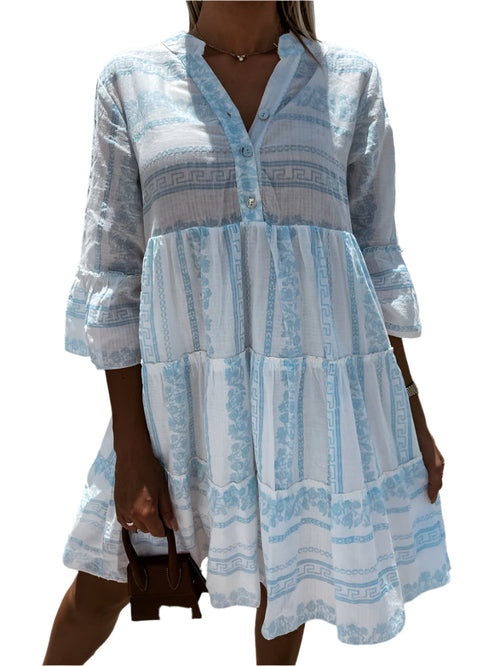 Women's Long Dress Boho Style Airy Fabric for Party and Summer Wear