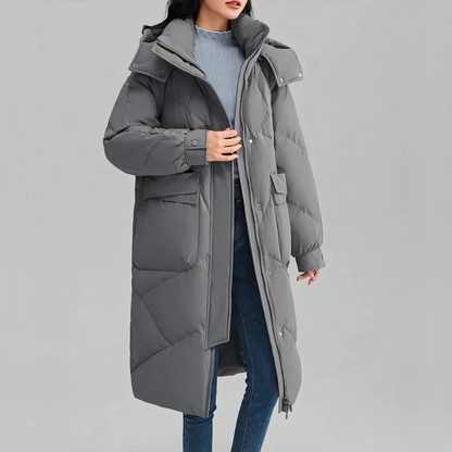 Women's Long Jacket Stylish and Warm