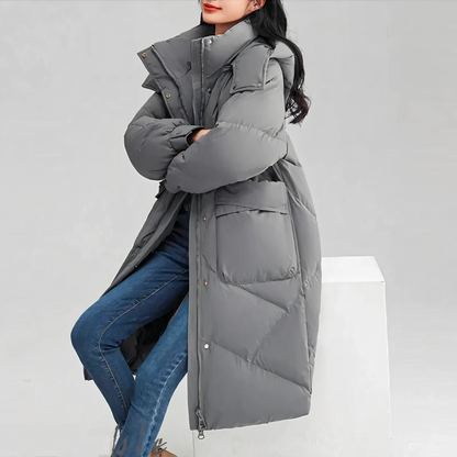 Women's Long Jacket Stylish and Warm