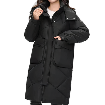 Women's Long Jacket Stylish and Warm