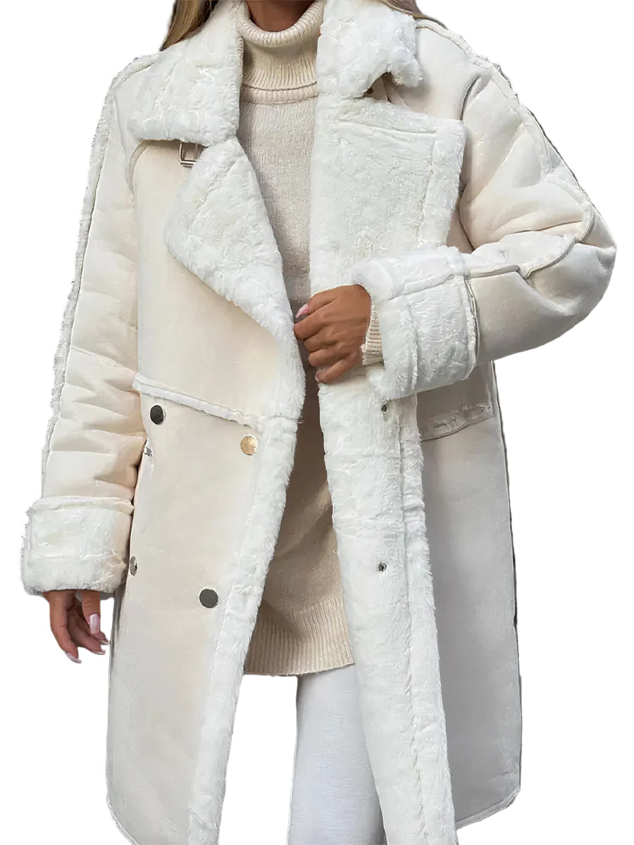 Women's Long Jacket Winter Windproof With Flattering Silhouette