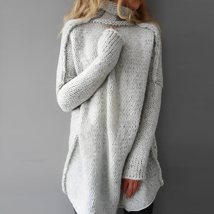 Women's Long Knitted Sweater Casual for Autumn and Winter