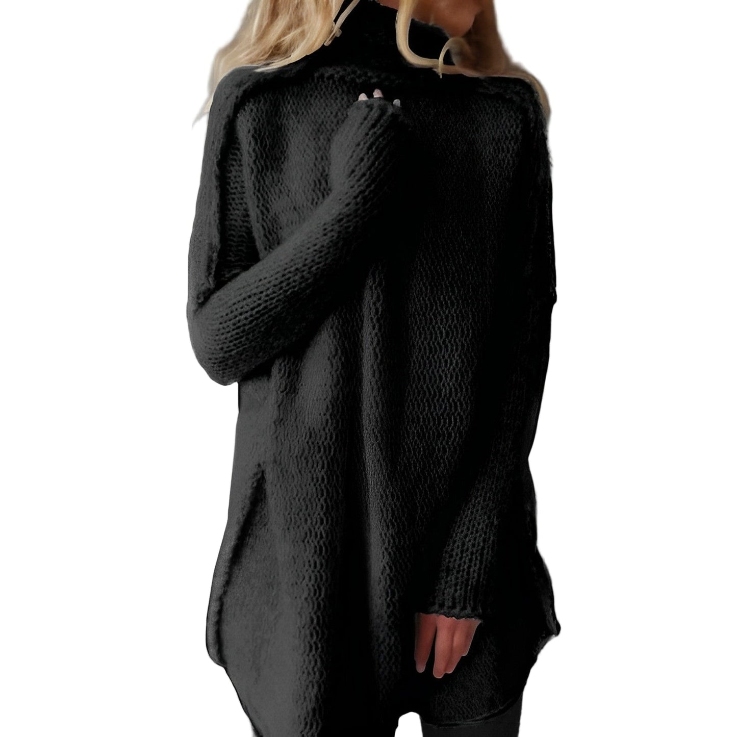 Women's Long Knitted Sweater Casual for Autumn and Winter