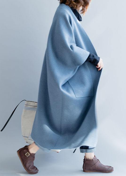 Women's Long Overcoat Batwing Sleeve