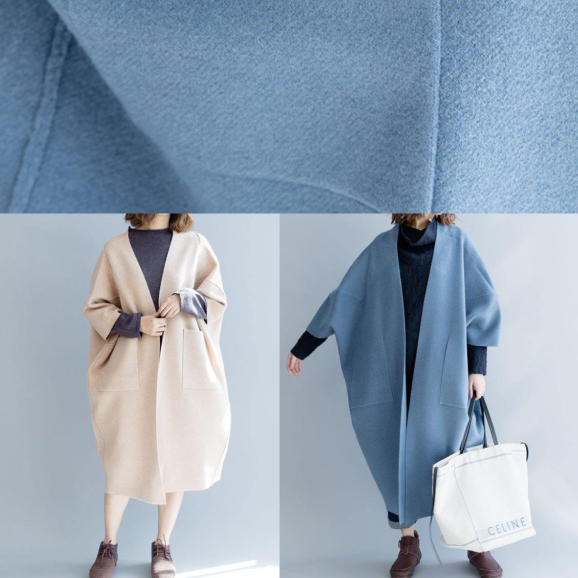 Women's Long Overcoat Batwing Sleeve