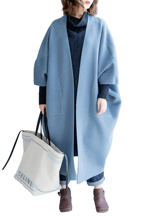 Women's Long Overcoat Batwing Sleeve